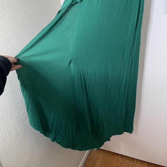 NEW! BCBGMAXAZRIA Adelaine ultra green long sleeve ribbed bodycon maxi dress XXS - Picture 5 of 7